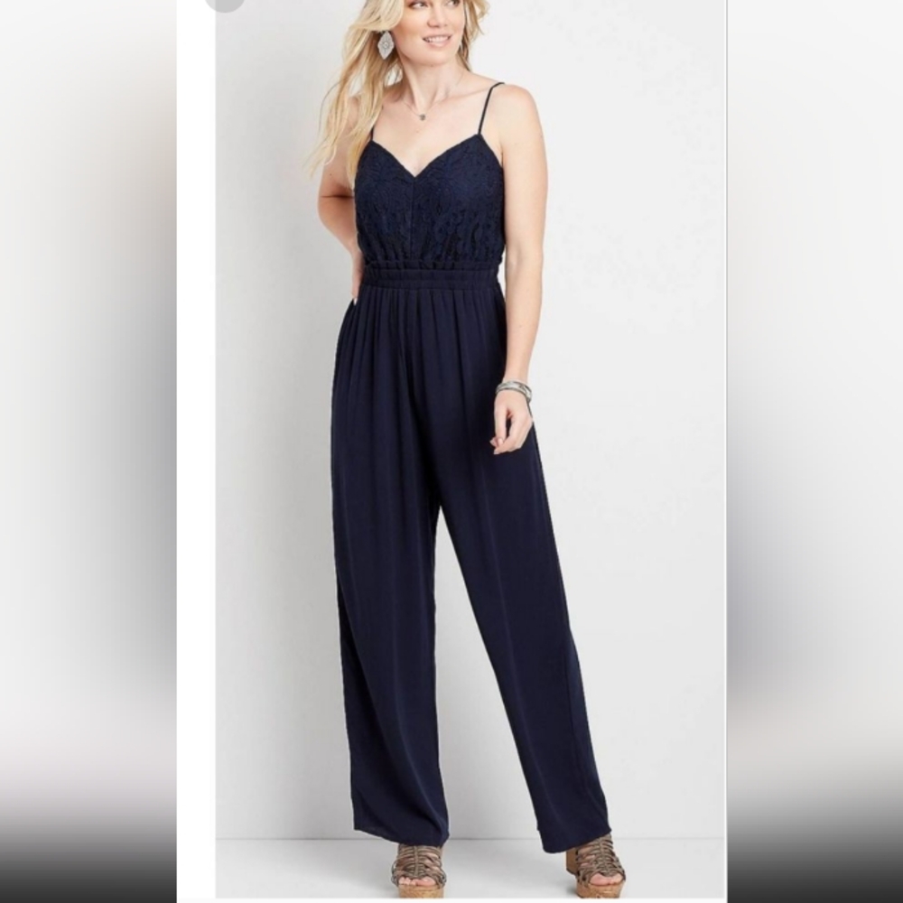 Maurices Navy Blue Jumpsuit